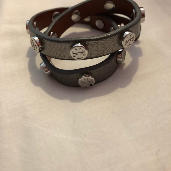 Tory Burch Silver Wrap Bracelet - Picture 2 of 4